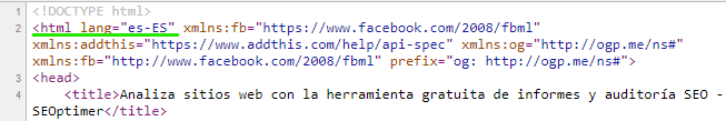 html lang es